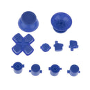 2 Set Full Buttons Cap Mod for Sony Playstation 4 PS4 Controller Blue+White