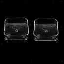 2x Aquarium Fish Tank Shrimp Feeding Food Dish Tray Feeder Container Square