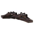 Bow Chinese Wooden Brush Holder Holder Carved Art