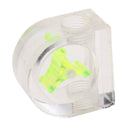 Acrylic G1/4'' Threaded Semicircle Computer Water Cooling Flow Meter 2Ways