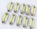 10X 5050 41mm 8SMD Car Interior Dome Festoon LED Light Bulbs Lamp DC12Vã€New JCï¼W