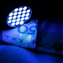 Mini Aluminum UV ULTRA VIOLET 21 LED FLASHLIGHT BLACKLIGHT Torch Light Lamp NEW