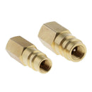 R-134a 1/4" Air Conditioning Adapter Set Metal Durable High-quality 2Pieces