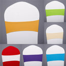 Spandex Sash Wedding Chair Bow Band Stretch Covers Decor Party Dinner Banquet