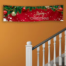 Merry Christmas Banner Home Wall Hanging Pulling Background Cloth Xmas Flag Part