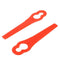 50Pcs Plastic String Trimmer Blades For Garden Lawn Mower Replacement Blade