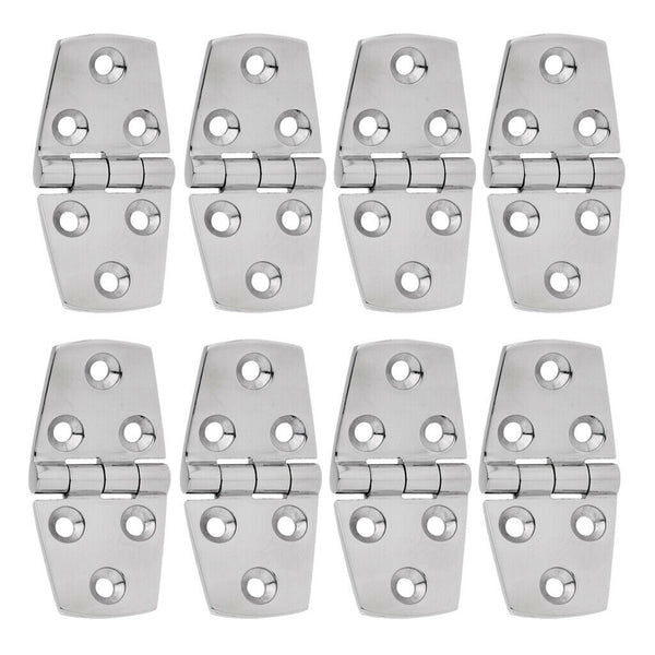 8Pcs Marine Grade 316 Stainless Steel Strap Door Hinge for Boat RV Caravan