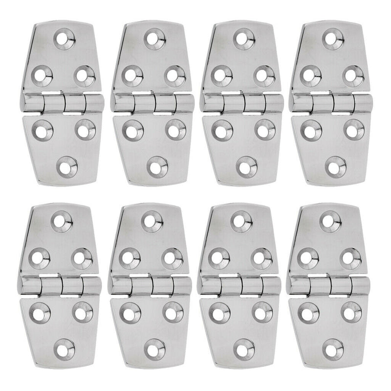 8Pcs Marine Grade 316 Stainless Steel Strap Door Hinge for Boat RV Caravan
