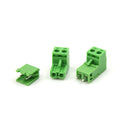 10pairs AC 300V 10A 5.08mm Pitch 2 Pin Screw Pluggable Terminal Block Green LJ