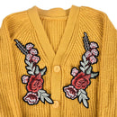 1Pair Patch For Clothing Multicolor Peony Embroidery Patch Appliques For Clot BX