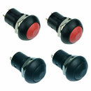 On-Off Latching Waterproof 12mm Push Button Switch SPST 2A IP67, Red C7P3