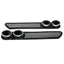 2pcs Car Plastic Dummy Dual Exhaust Pipe Stickers Car Styling Accessory A