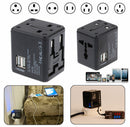 World USB Travel Plug Universal Power Adapter Electric Converter US/AU/UK/EU