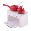 1:12 Modern Plastic Picnic Stove, Pot, Table and Chairs Furniture Fairy Garden
