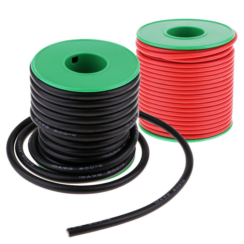 15m Flexible Electric Silicone Wire 16 Gauge 0.08mm Tinned Copper Wire Black