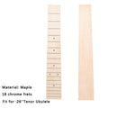 Ukulele 18 Frets Fretboard Luthier Tool Replacement Parts Black Point