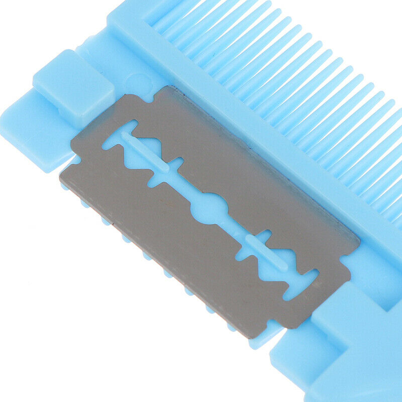 Double Sides Hair Cutting Thinning Hair Razor Comb Trimmer With Blades DIY T Gw