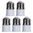 5Pcs Light Bulb Socket Adaptor Base Converter Extender Lamp Holder E27 to B22