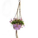 2 Pcs Macrame Plant Hanger Indoor Outdoor Hanging Planter Basket Jute Rope  F1G5
