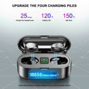 Wireless Earphones Wireless Earbuds Mini Headset LED Stereo Headphone