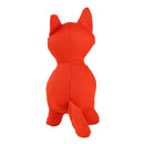 Plush Squeaky Dog Molar Bite Chew Toys Cute Animal Puppy Soft Playing (Red) A