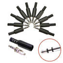 10Pcs 3.5mm 1/8" Audio Male Jack Solder Adapter Stereo Headph Connector N6N C8G6