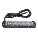 2 Pcs 6 LED Emergency Vehicle Grill Warning Lights Flash