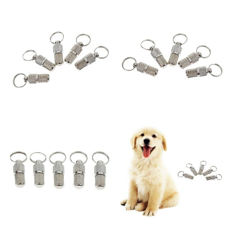 15Pcs Pet Dog Cat Puppy Collar ID Barrel