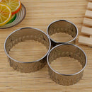 3pcs Stainless Steel Dumpling Mold Dough Press Cutter Pastry Maker Tool