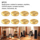 8pcs Turntable Recorder Isolation Feet Protective Stand Base Speaker Spike Pad