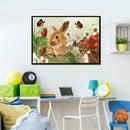 5D DIY Full Drill Diamond Painting Cute Rabbit Cross Stitch Embroidery Kits