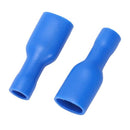 16-14AWG 10A Blue Female Spade Crimp Insulated Wire Terminal 100 Pcs