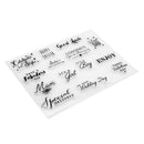 DIY Clear Transparent Stamps Silicone Letters Cards Album Decoration Seals