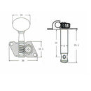 6 Pieces 3R 3L Guitar Machine Heads Mechanical Tuning Pegs For Acoustic Guitar