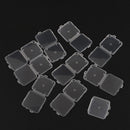10pc Ultra-thin hard micro sdhc tf ms memory card storage box protector case#