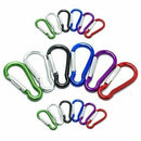 120 Pcs 2inch/5cm Carabiner Aluminum Locking Clip Camping Hook Keychain Hik