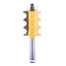 8mm Shank Triple Bead 2 Router Bit Set For DIY Woodworking Cutter Tools