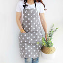 Simple Unisex Apron Adjustable Cotton Waterproof Kitchen Chef Cook Pinafore AU