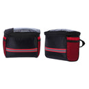 2x Bike Front Basket Handlebar Bag Bicycle Pack Waterproof Reflective Strip Red