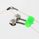 20Pcs Rod Tip Clamp Fishing pole fish Bite Lure Alarm Alert Twin Bell Ring clip