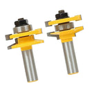 2pcs 1/2 Inch Shank High Hardness Rail and Stile Router Bits Ogee Woodworking