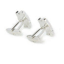 Santa-Pattern Cufflinks Father Christmas Cufflinks Men's Cuff Links Christm E3A6