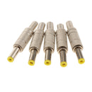 5 Pieces DC 5.5x2.5mm Power Male Plug Welding Adapter Connector Metal Shell