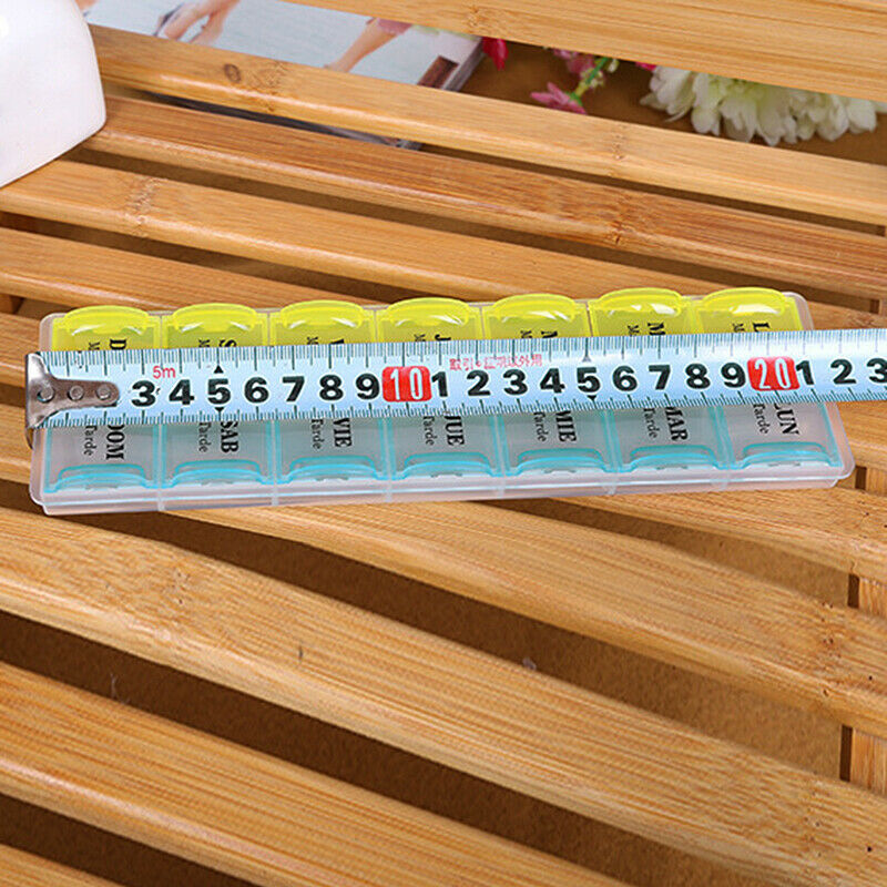 1PC 7-Day Pill Box Weekly AM PM Medicine Organiser Tablet Dispenser Storag GXK