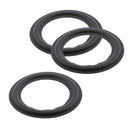 3Pcs Perforated Rubber Speaker Foam Edge Surround Rings Replacements for DIY
