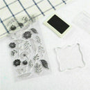 Feather Flower Silicone Clear Transparent Seal DIY Sheet Stamp Photo Album