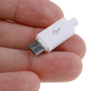 10pcs Micro USB 5PIN USB Tail Charging Socket 4 in 1 White Bl N Ew