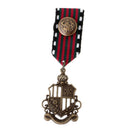 2Pcs Punk Fashion Military Navy Star Brooch Pin Badge for Men Suit Uniform