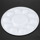 White 11-well Round Paint Palettes Artist Pallette