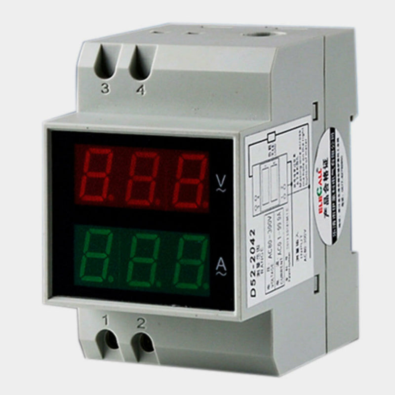 D52-2042 AC 80-300V Digitial LED MultiFunction Meter Voltmeter Ammeter Use S3W9